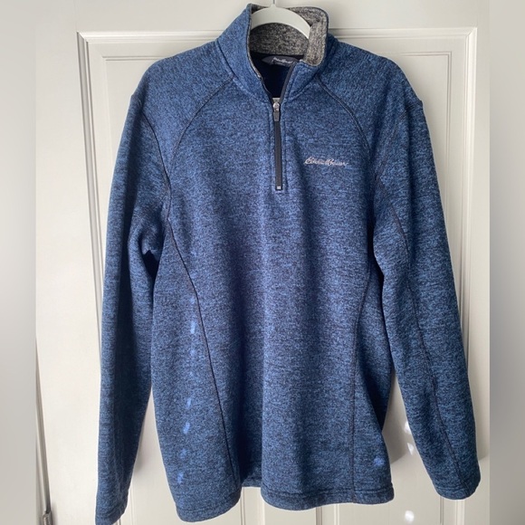 Eddie Bauer Blue Quarter Zip - medium - Picture 1 of 5